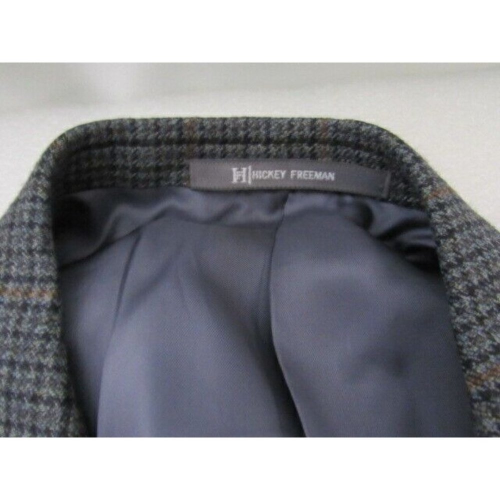Hickey Freeman 42L Green Plaid‎ Cashmere Wool Sport Jacket Coat Blazer - Picture 11 of 11